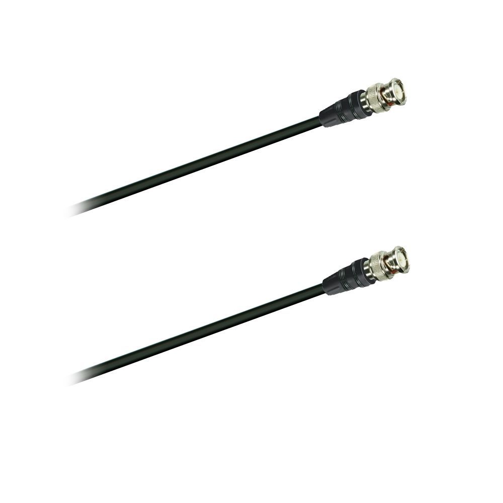 BNC-Anschlusskabel 5,0 m 50 Ohm BNC-Koaxialkabel schwarz