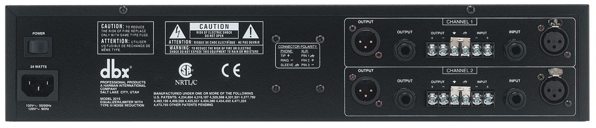 dBX 2215 Dual Equalizer mit Limiter