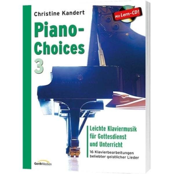 Noten Piano Choices 3 Christine Kandert incl. CD Gerth 857473