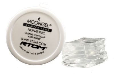 RTOM Moongel Damper Pads Trommeldämpfer 6 Stück transparent