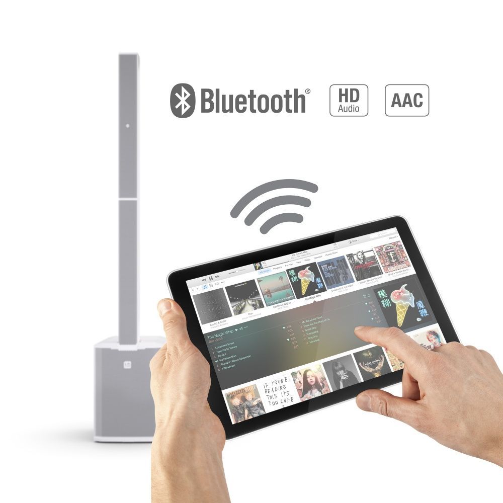 LD Systems Maui 28 G3 White Kompaktes Säulensystem mit Mixer und Bluetooth Weiß