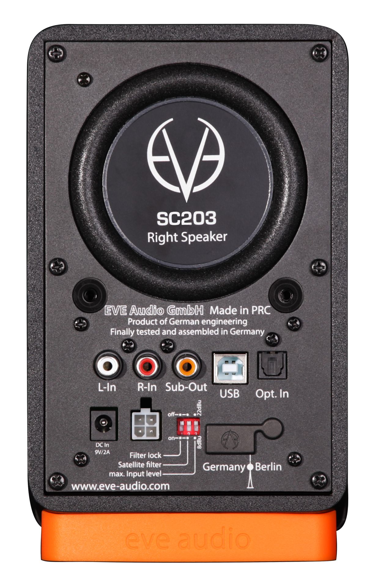 EVE audio SC203 Desktop 2-Weg Monitor System für Gaming, Heimkino, Studiomonitor