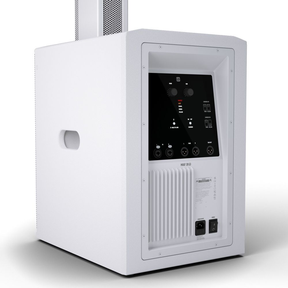LD Systems Maui 28 G3 White Kompaktes Säulensystem mit Mixer und Bluetooth Weiß_00052998_