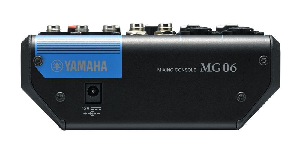 Yamaha MG06 Mixer, 2 Combi Mikrofon/Line Eingänge + 2 StereoIN, 2-Band-Equalizer