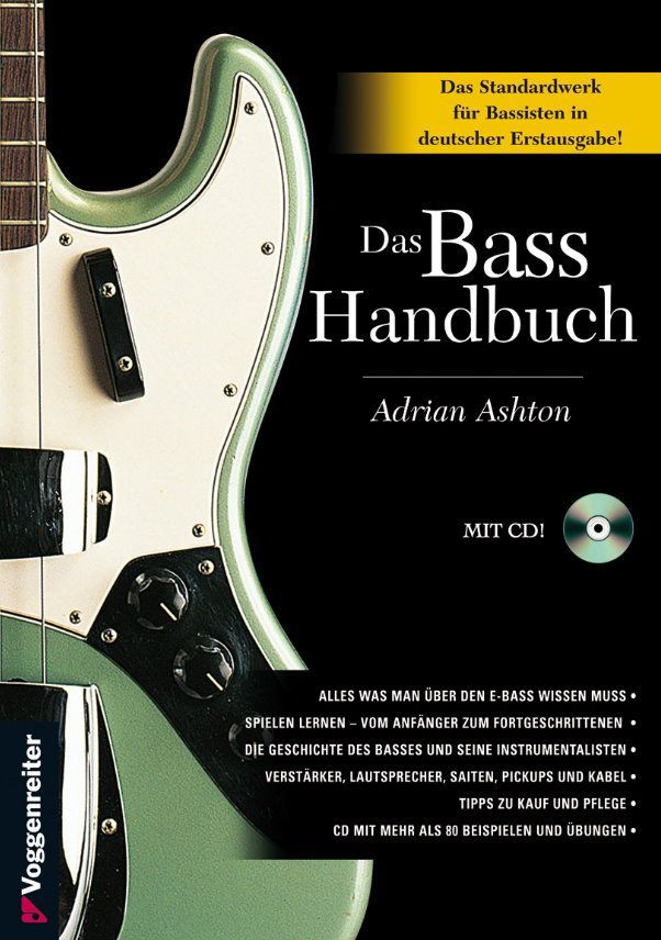 Das Bass Handbuch mit CD 0563 Voggenreiter Adrian Ashton ISBN 9783802405631