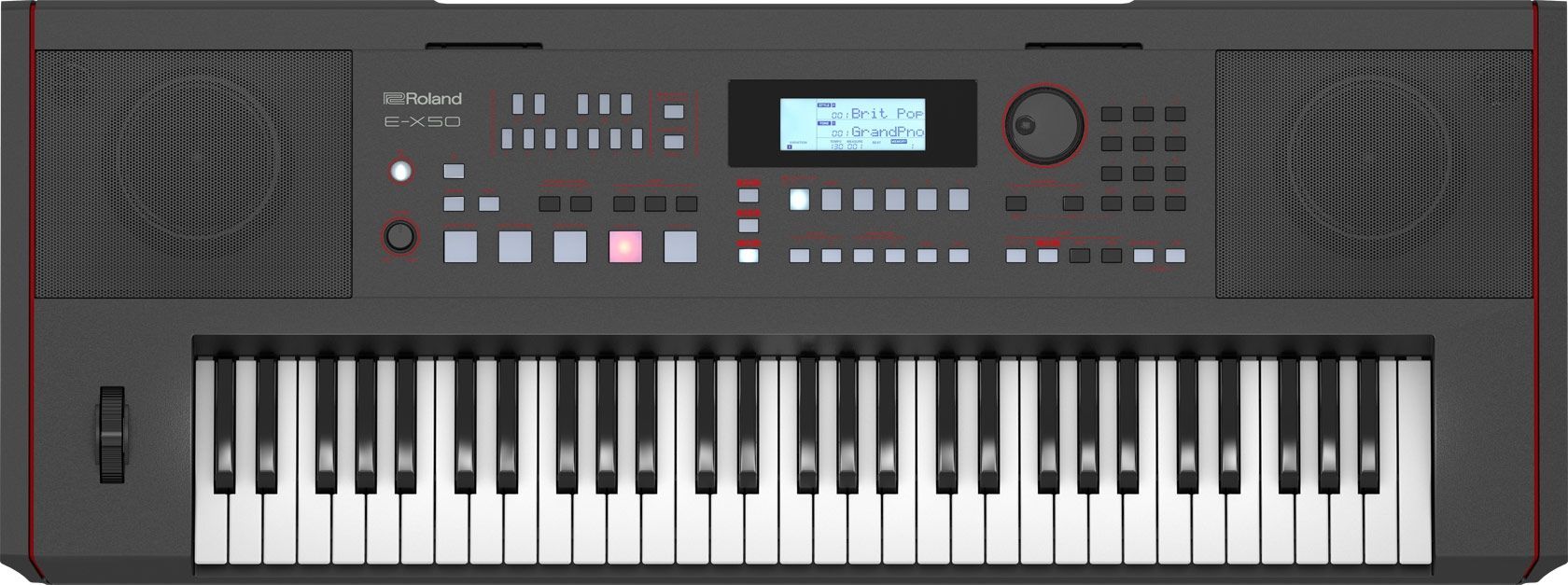 Roland E-X50 schwarz Arranger-Keyboard - 61 anschlagdynamischeTasten