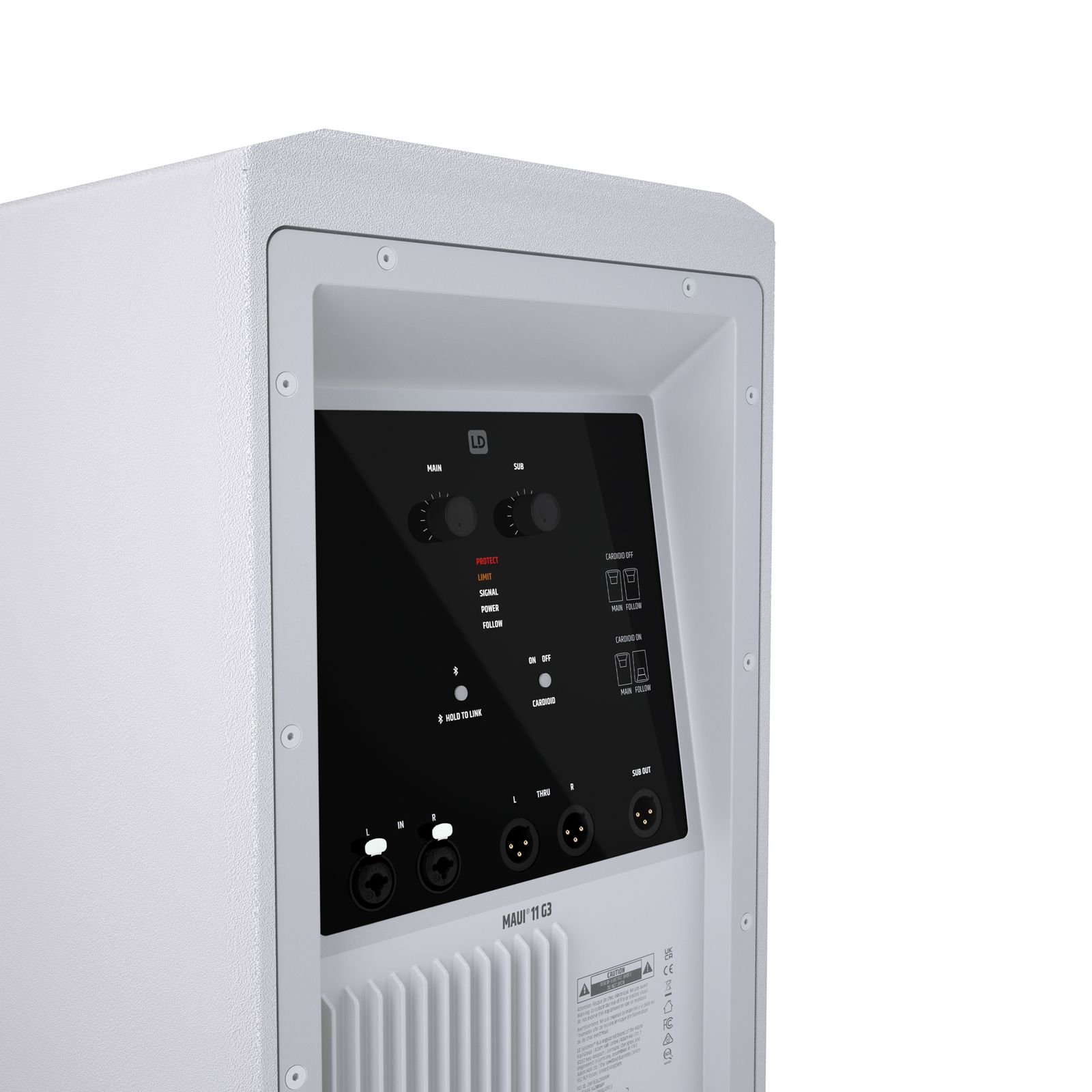 LD Systems Maui 11 G3 Weiß Cardioid Säulen PA System mit Bluetooth
