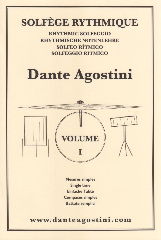 Noten Dante Agostini Solfege Rythmique 1 AGORTY1 