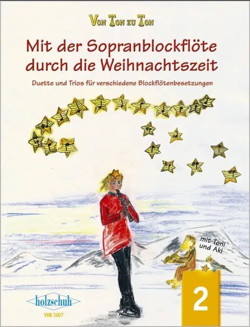 Noten Mit der Sopranflöte durch die Weihnachtszeit 1  VHR3607 Holzschuh _00014139_