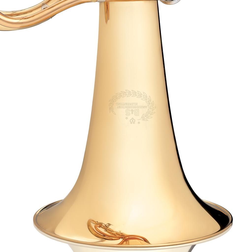 B&S 3032 2L Bb-Tenorhorn, Bohrung 14,00 mm, Goldmessing, Etui und Zubehör B&S 3032 2L Bb-Tenorhorn, Bohrung 14,00 mm, Goldmessing, Etui und Zubehör