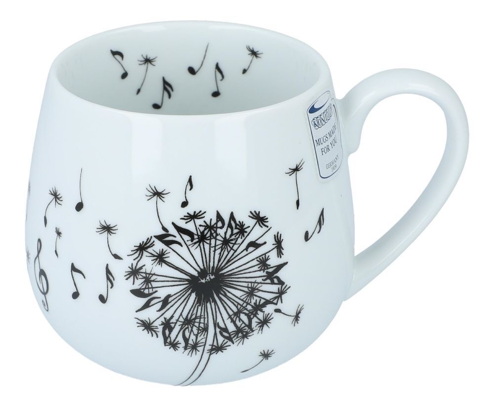4250926770990 - Notentasse Kuschelbecher Pusteblume mit Noten Henkelbecher Füllmenge ca 420 ml 4250926770990 - Notentasse Kuschelbecher Pusteblume mit Noten Henkelbecher Füllmenge ca 420 ml