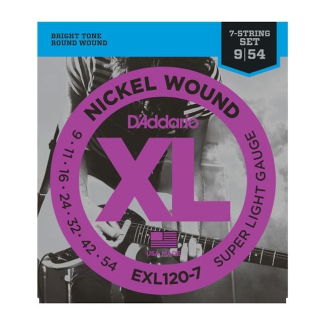 D'Addario EXL120-7 .09-.054 Satz für 7-Saiter