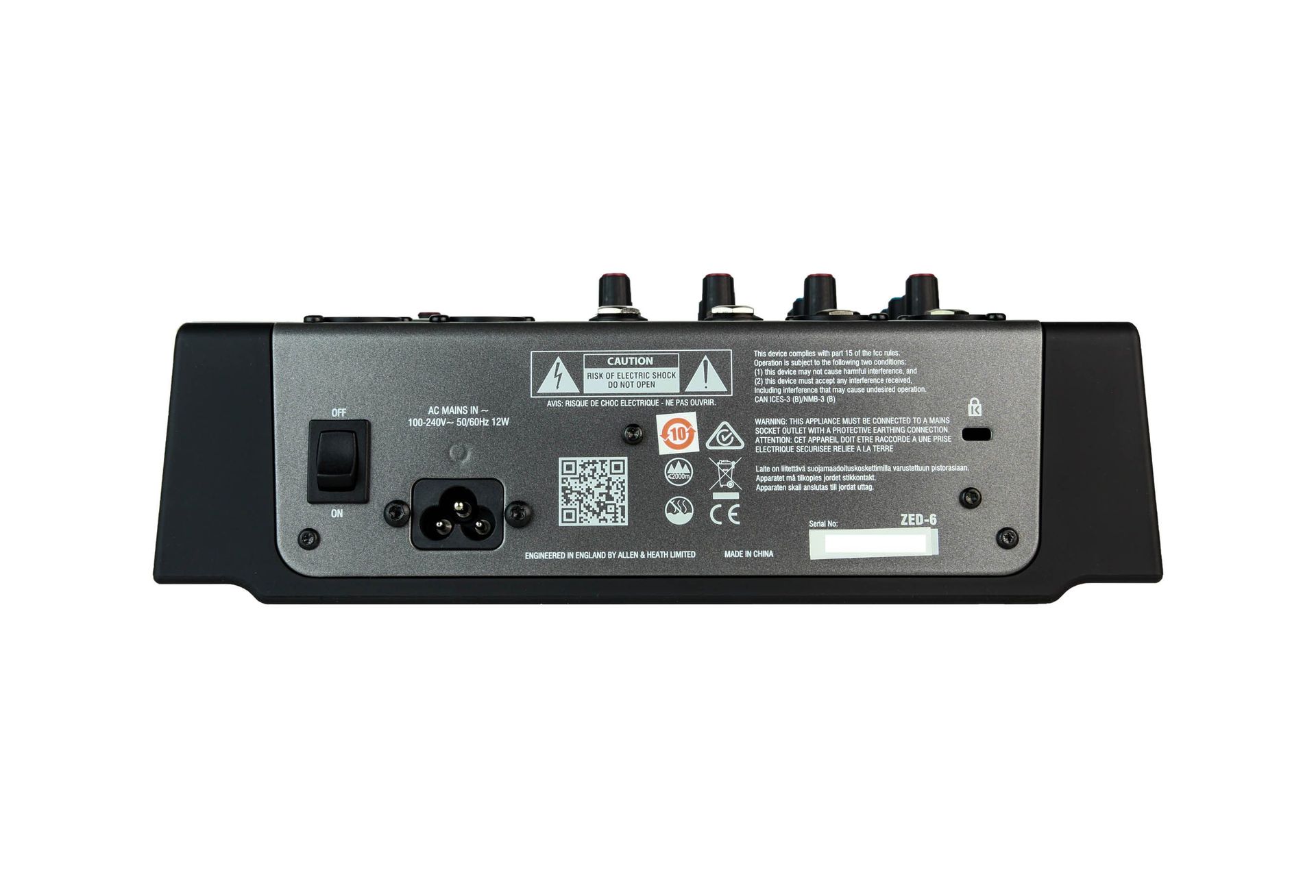 Allen & Heath ZED-6  Kleinmixer, 6 Kanal Mischpult mit XLR Master-Out_00035242_