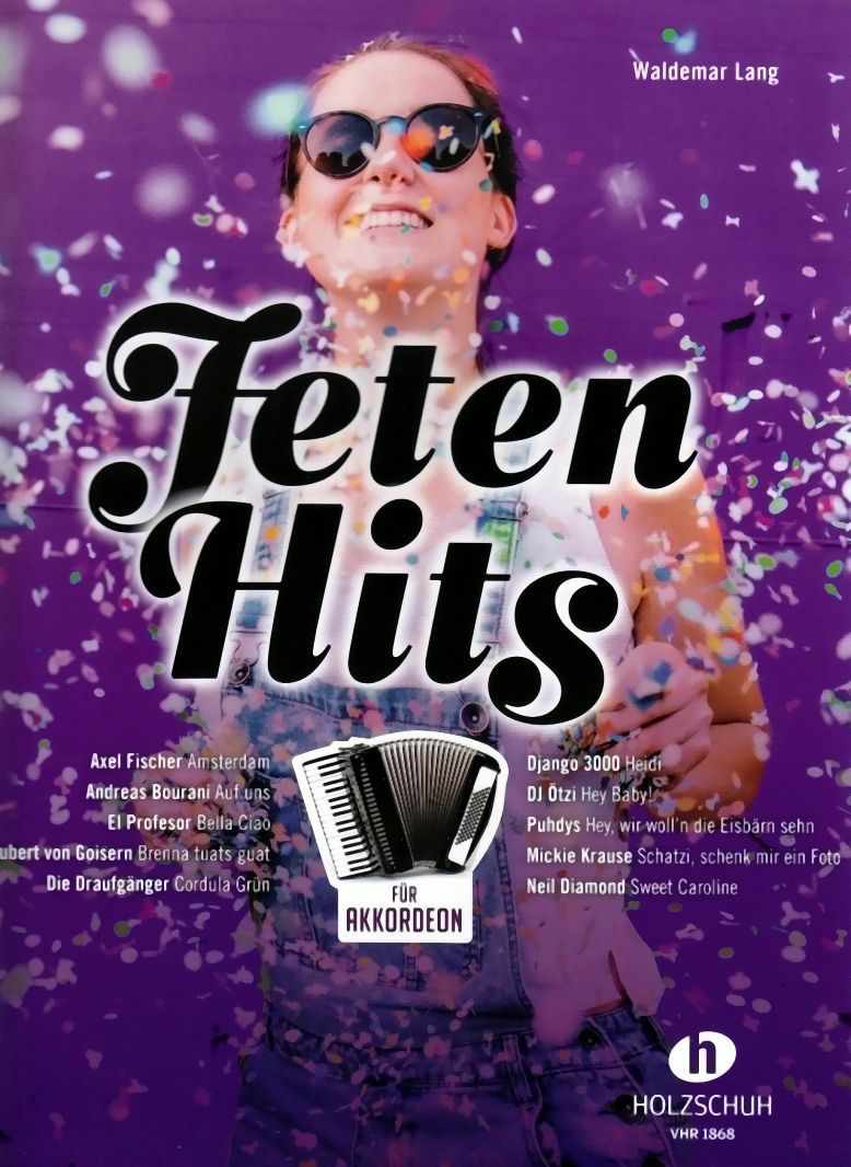 Noten Feten - Hits  Stimmungshits Waldemar Lang Akkordeon VHR 1868_00053771_