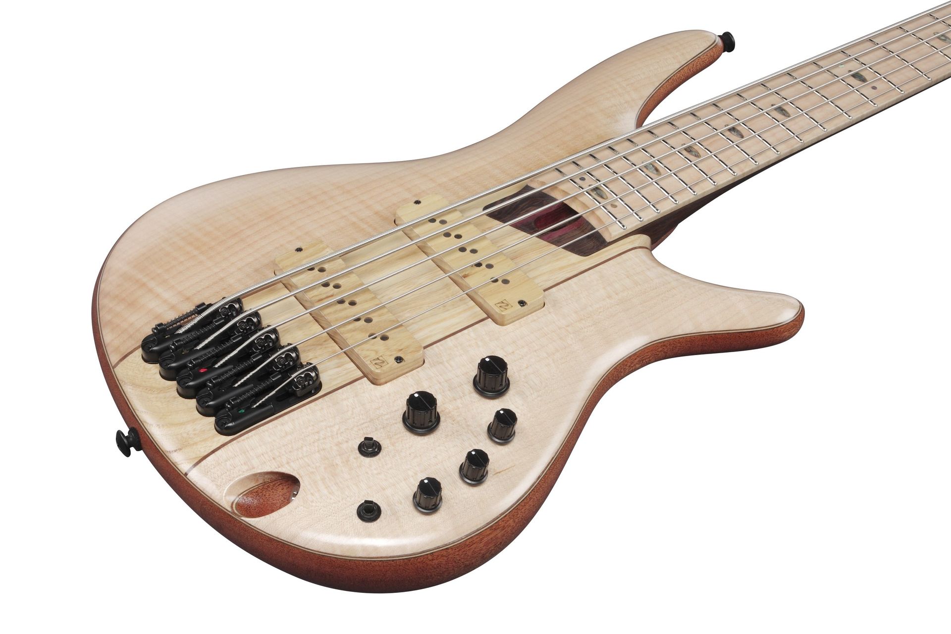 Ibanez SR5FMDX2-NTL Natural Low Gloss 5-Saiter E-Bass 