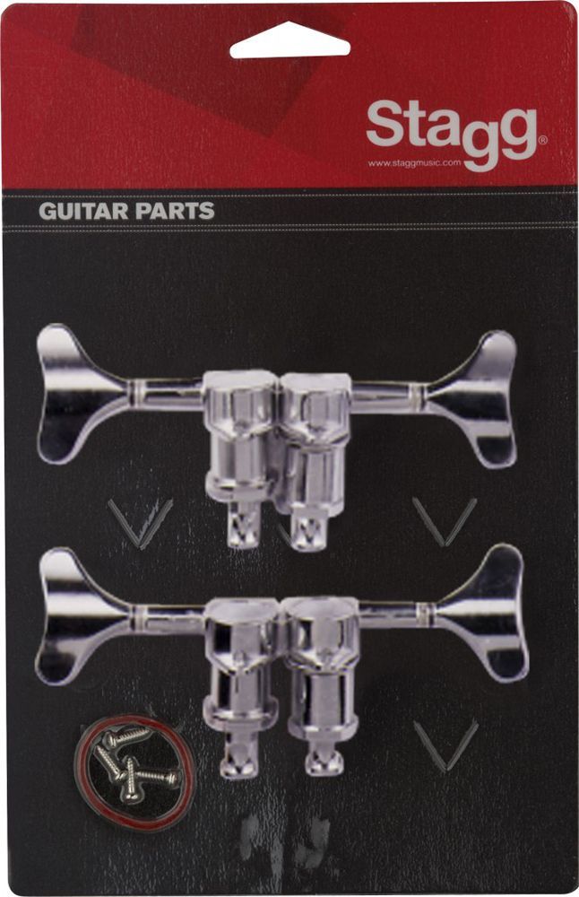 Stagg Mechanik für Bass Satz 2L/ 2R, chrom