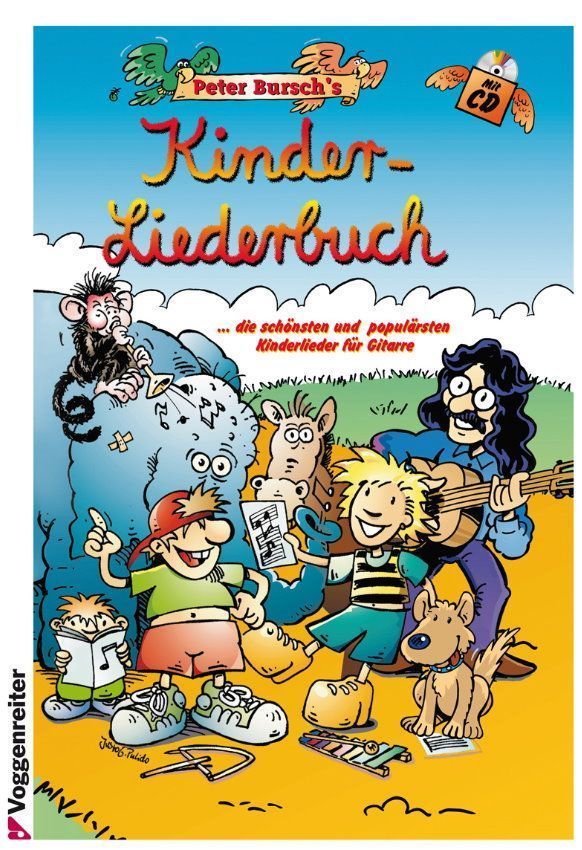 Noten Kinderliederbuch für Gitarre incl. CD Peter Bursch Voggenreiter 0387-3