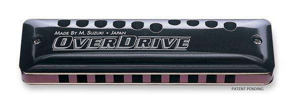 Suzuki MR300 Overdrive DeLuxe Blues-Harp A 20 Mundharmonika Bronze Stimmzungen