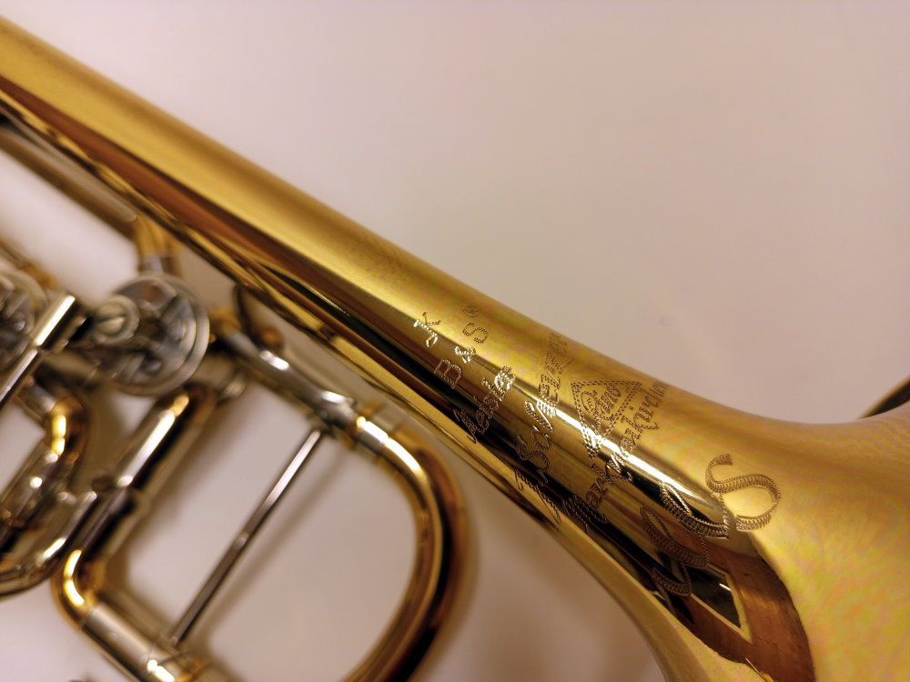 Meister Scherzer-Trompete Piccolo Hoch-B/A Bachtrompete 8111G TOP-Zustand_20000012_