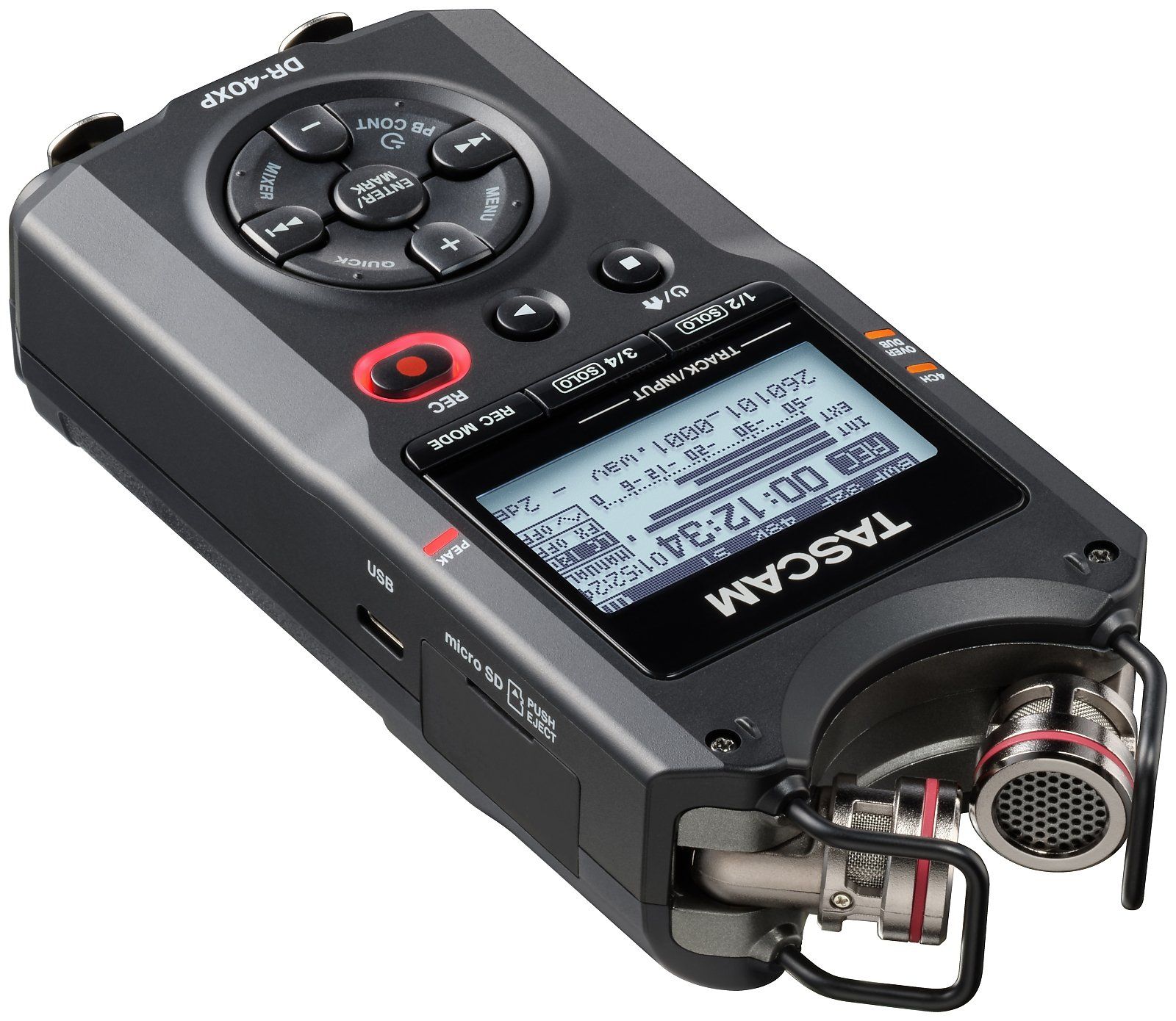 Tascam DR-40XP  tragbarer Digitalrecorder und USB-Audiointerface_00055076_