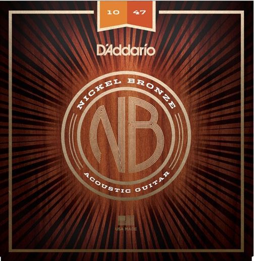 D'Addario NB1047 Nickel Bronze  Akustik Saiten, 6 Strings 010-.047
