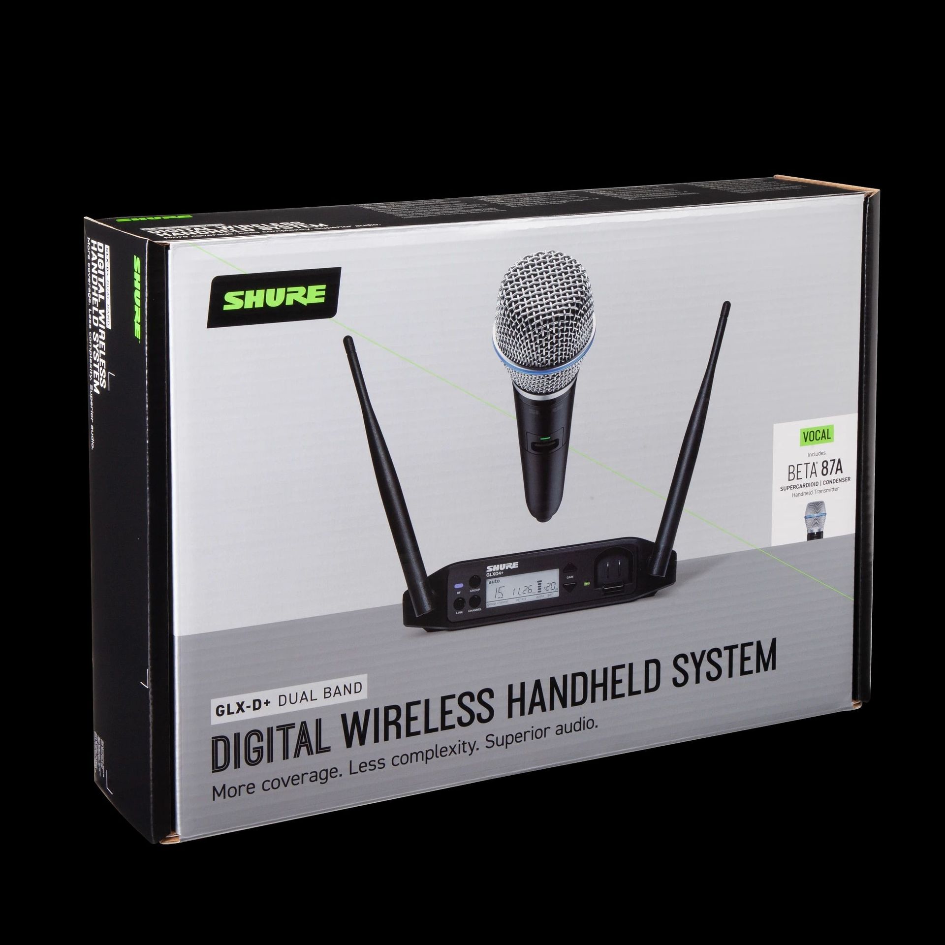 Shure GLXD24+/Beta87  Funkmikrofon Vocal Wireless System 2,4 GHz + 5,8 GHz 