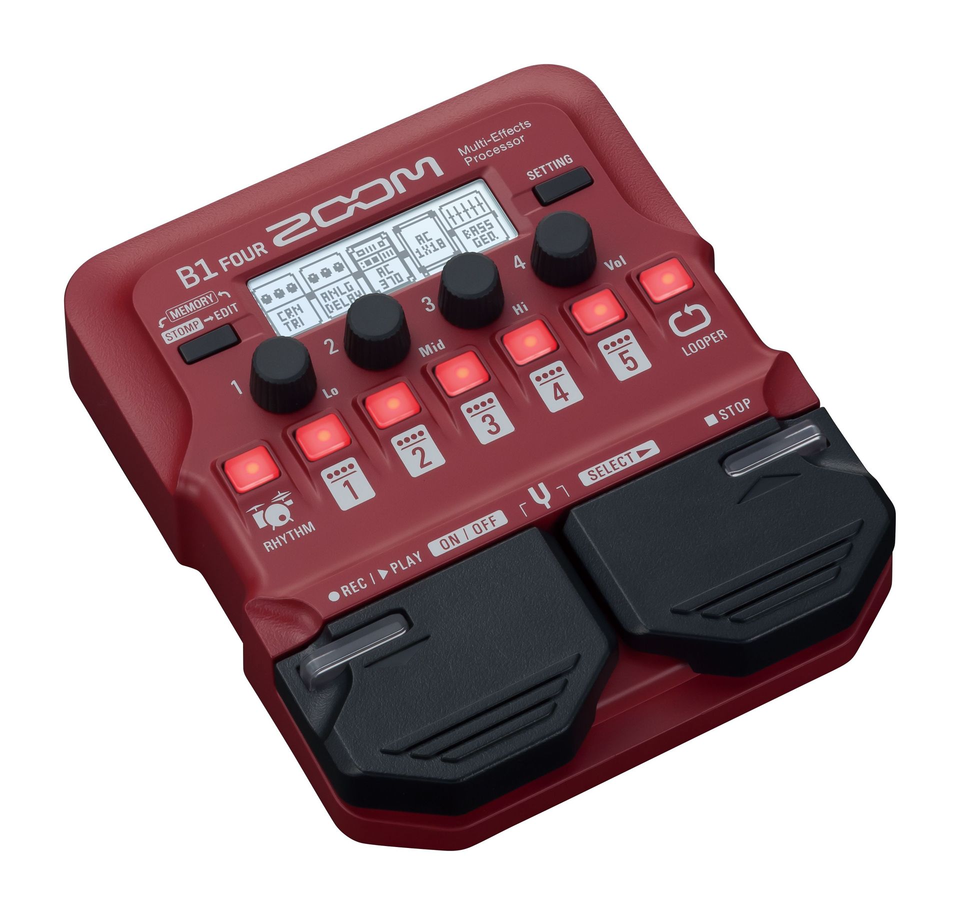 Zoom B1 FOUR Multieffektgerät für E-Bass 