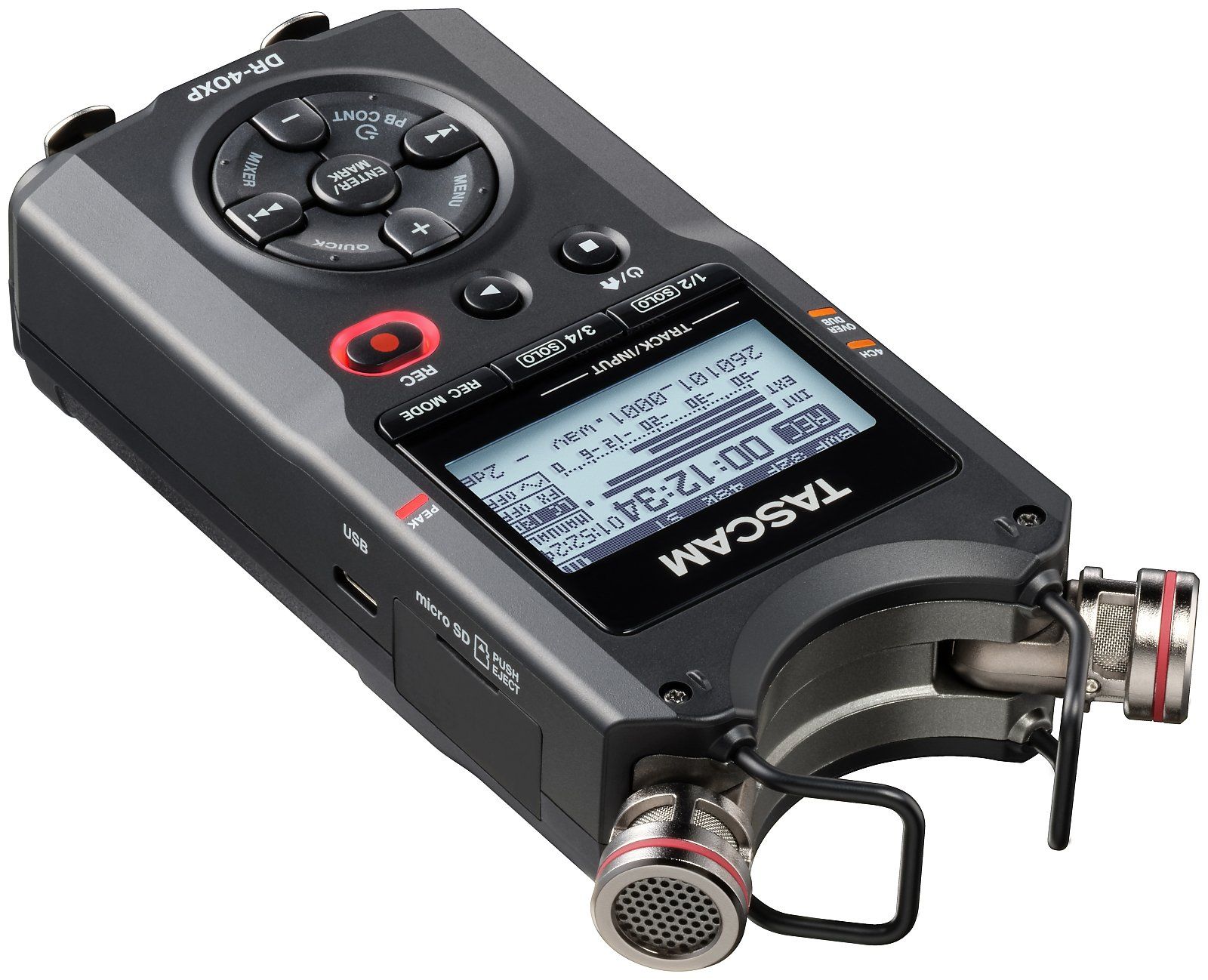 Tascam DR-40XP  tragbarer Digitalrecorder und USB-Audiointerface_00055076_