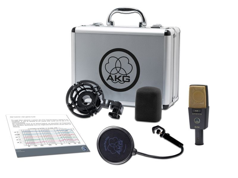 AKG C 414 XL ll Studio Mikrofon, Großmembranmikrofon, 9 wählbare Richtcharakter_00009244_