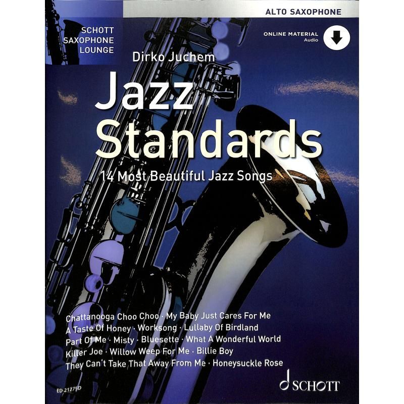 Noten JAZZ STANDARDS Juchem Dirko Altsaxophon incl. Audio Download ED 21275D 