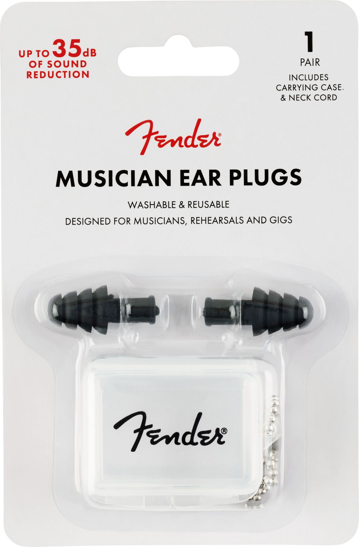 Fender Musician Ear Plugs  Gehörschutz mit 27dB Dämpfung 