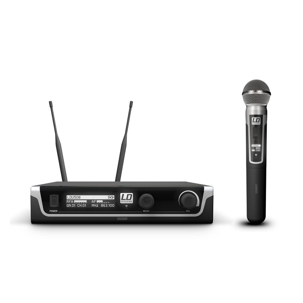 LD Systems U508 HHD UHF Vocal Wireless System, Drahtlos System mit Handsender 