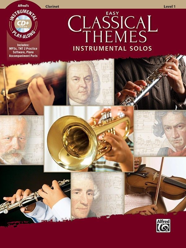 Noten Easy classical themes solos incl. CD Klarinette clarinet ALF 47047