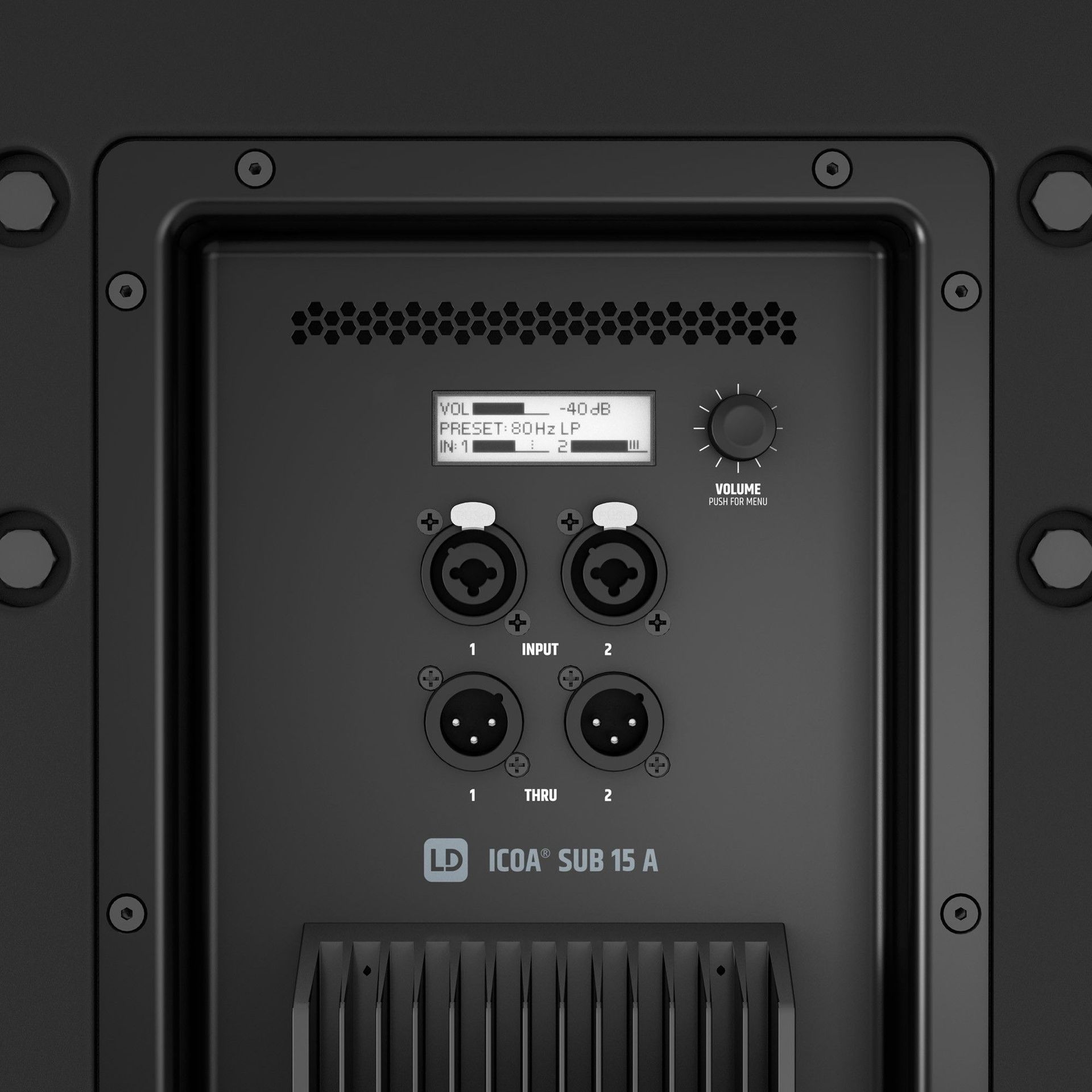 LD Systems ICOA SUB 15 A Aktiver 15" Bassreflex PA Subwoofer LD Systems ICOA SUB 15 A Aktiver 15" Bassreflex PA Subwoofer