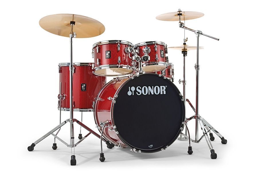 Sonor AQX Stage Schlagzeug Red Moon Sparkle  22/10/12/16 Snare
