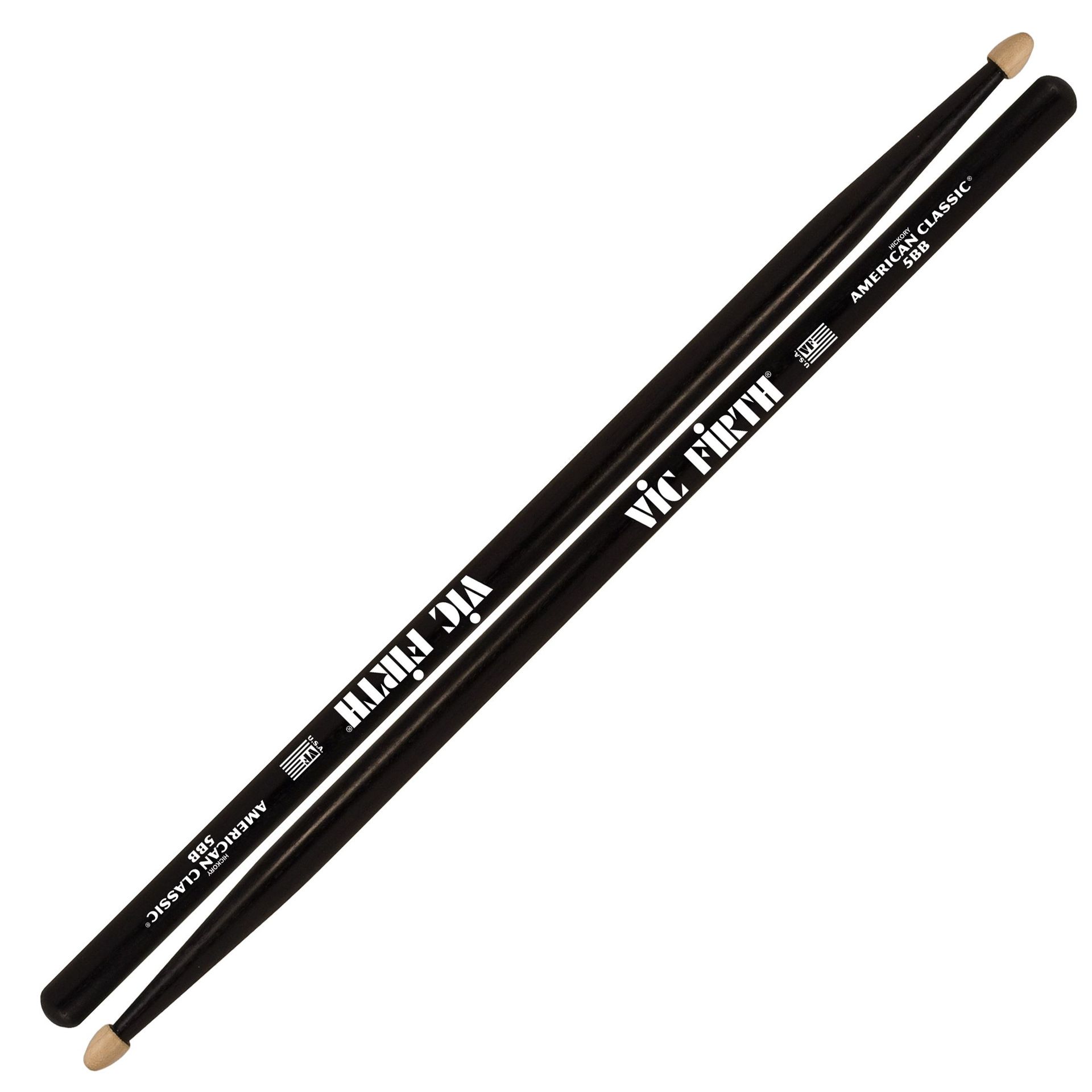 VIC FIRTH 5BB Black Finish Drumsticks