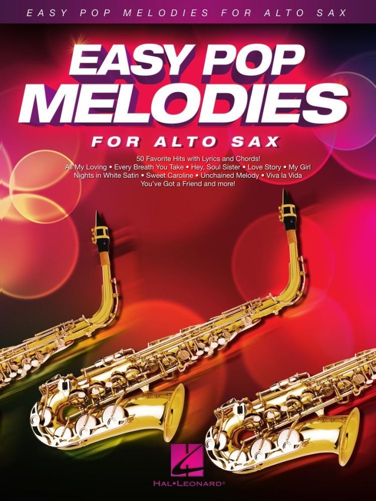Noten Easy Pop Melodies für Altsaxophon HL 125786 Hal Leonard leicht spielbar