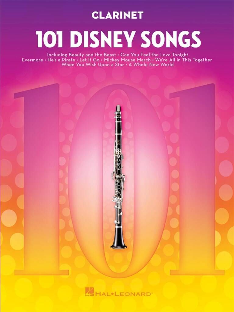Noten 101 Disney Songs Clarinet Klarinette HL244106 Film Movie