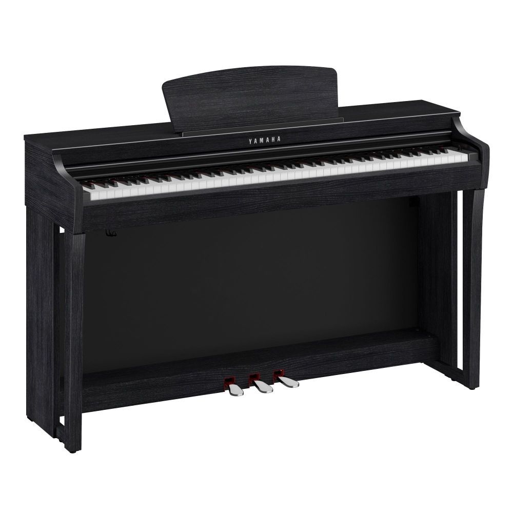 Yamaha CLP-725 B Digitalpiano schwarz matt, E-Piano Yamaha mit GH3X-Tastatur 