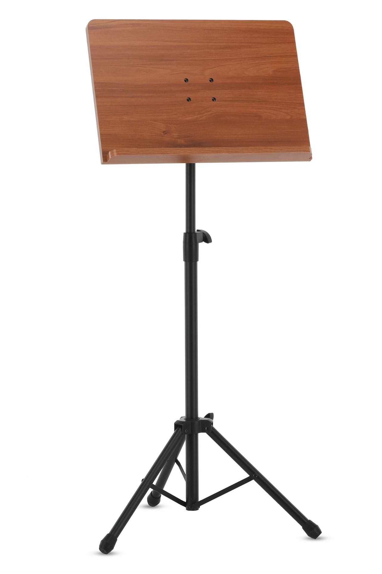 Orchesternotenpult MHO, abnehmbare Nussbaum-Holzauflage, H: 78-130cm _00005485_