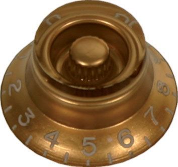 Gitarren Potiknopf Bell Shape gold für E-Gitarre Glockenform