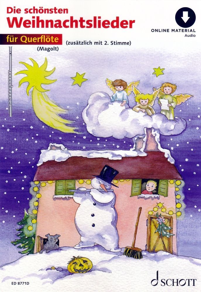 Noten Die schönsten Weihnachtslieder (+Online Audio) 1. & 2.Stimme ED 8771D 