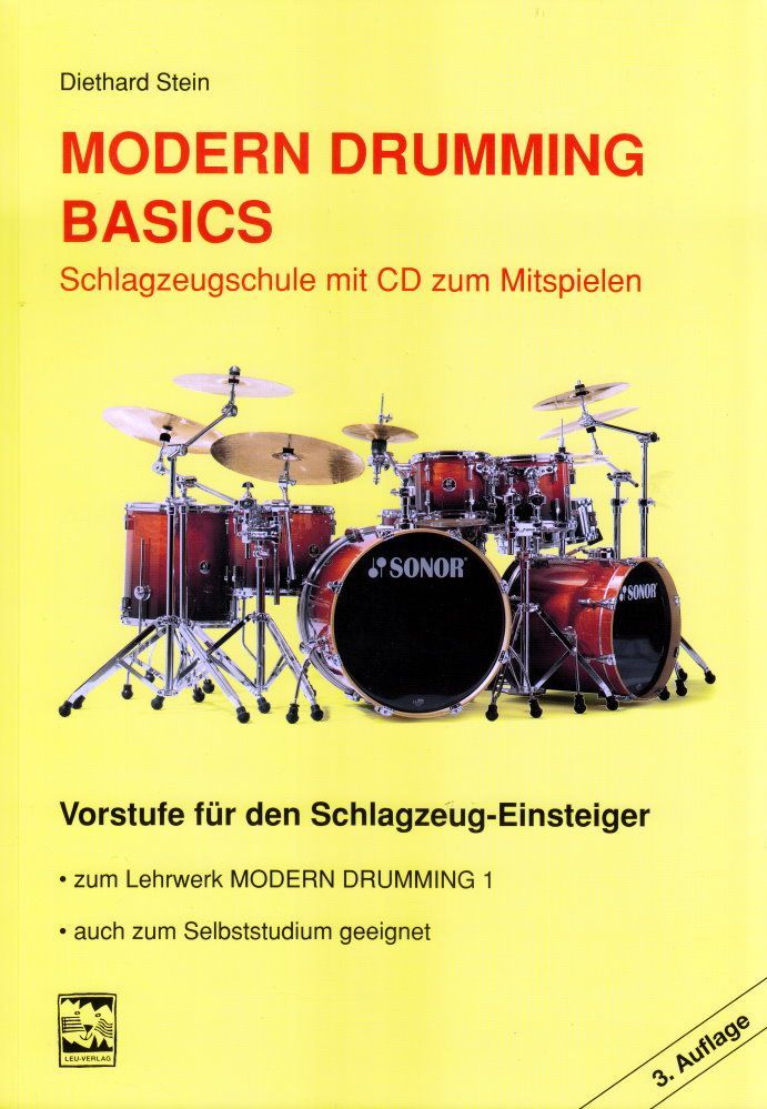 Schule Modern Drumming BASICS Diethard Stein incl. CD Leu Verlag  - Onlineshop Musikhaus Markstein