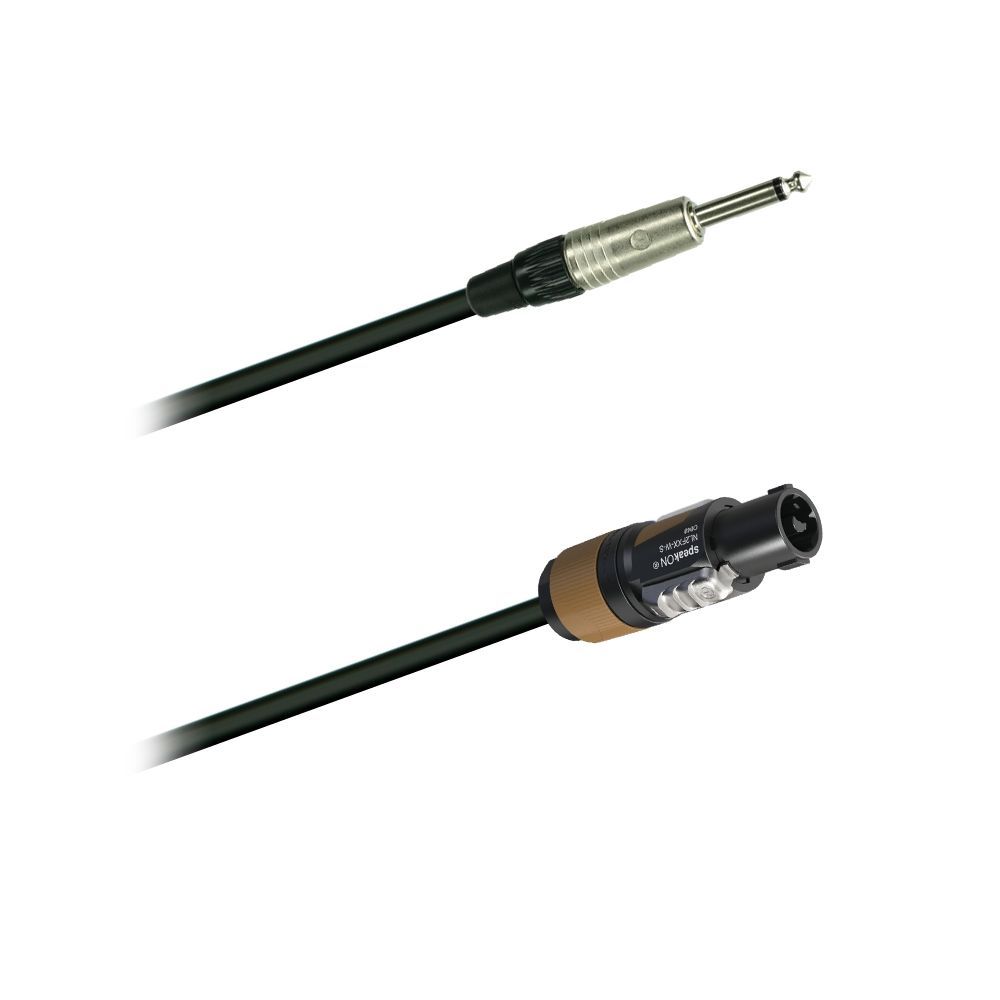 Boxenkabel 6,3mm Klinke/Speakon, Neutrik, 2x2,5mm², 15 Meter