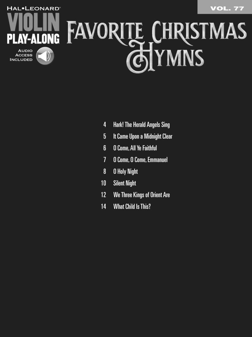 Noten Favorite Christmas Hymns for Violin incl Audio-downloadcode HL278018 Geige_00050596_