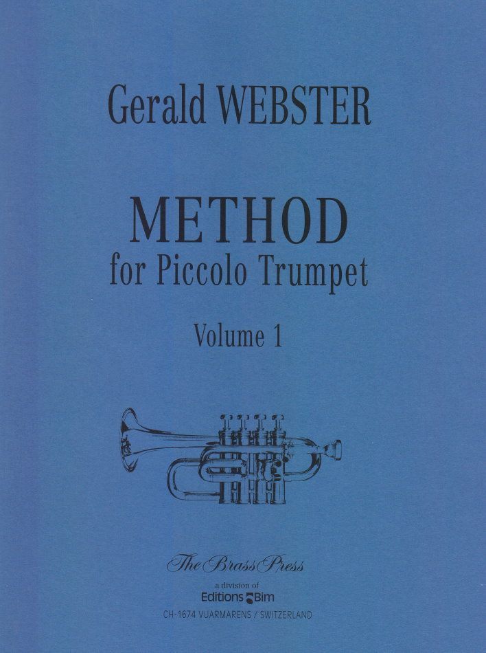 Noten METHOD FOR PICCOLO TRUMPET 1 Bachtrompete Piccolotrompete Webster 