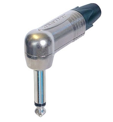6,3mm Neutrik NP2RX Winkelklinkenstecker, mono, Spannzangenzugentlastung, NEU!_00002885_