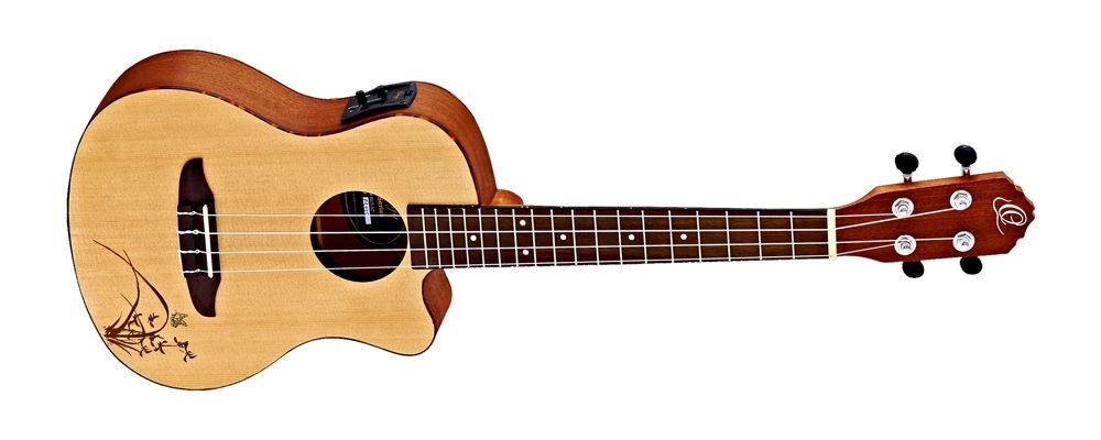 Ortega RU5CE-TE Tenor- Ukulele mit Pickup Fichtendecke, Sapelekorpus