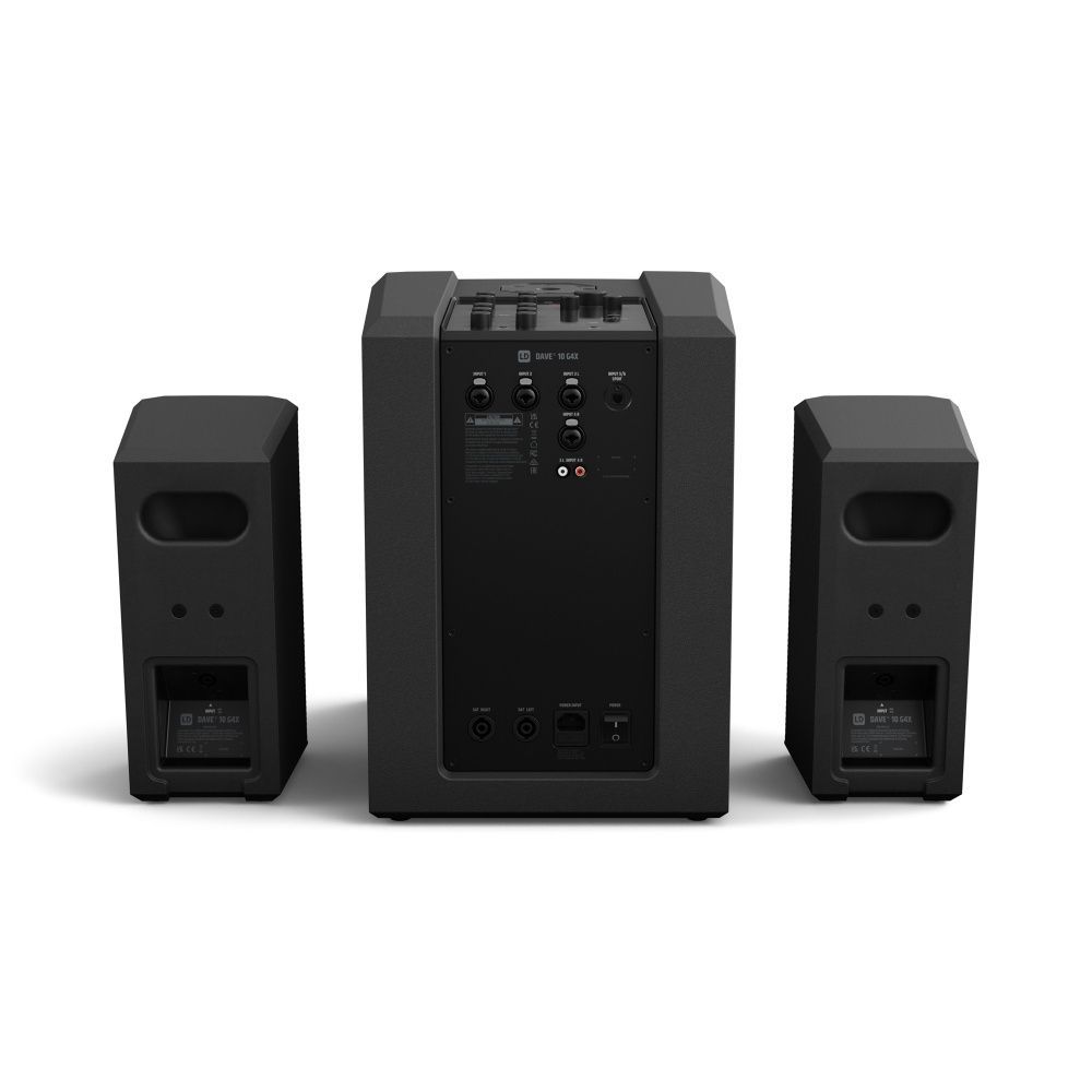 LD Systems DAVE 10 G4X Kompaktes 2.1 PA-System aktiv mit Bluetooth