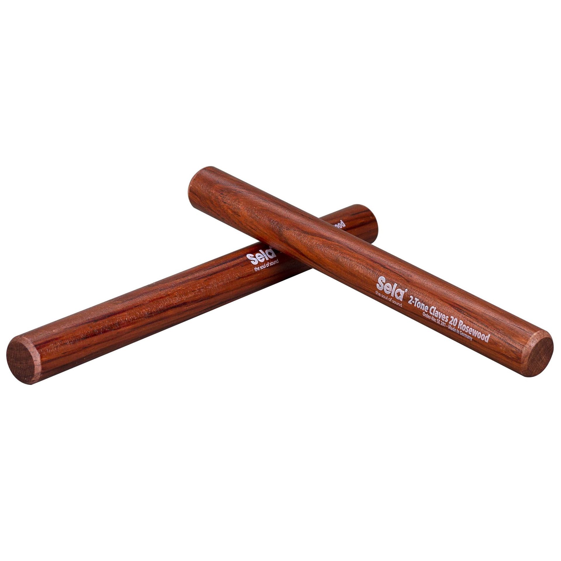 Sela 2-tone claves 20 Rosewood